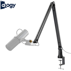 Premium 360° Boom Arm Mic Stand – Magnetic Base Mount with 3/8" to 5/8" Adapter