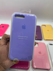 APPLE iPhone 6/6S Silicone Logo Case Purple Red Pink Yellow Lilac Plum Maroon