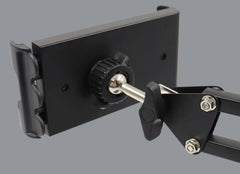 Desktop Tablet Holding Stand With Metal Plate - Black