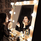 Vanity Makeup Mirror LED Lighting 10 Bulbs Kit 16W Hollywood Wall Lamp Decoration White and Warm