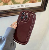 Cherry Wine Burgundy Puff Phone Case 🍒✨ FLAT 50% OFF today