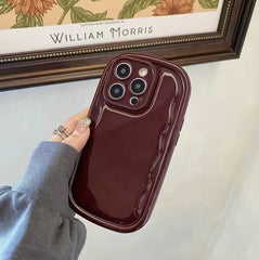 Cherry Wine Burgundy Puff Phone Case 🍒✨ 75% OFF today