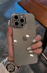 Transparent crystal Shimmer Case for iPhone
