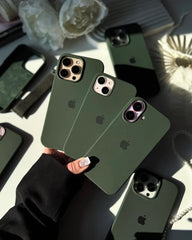 iPhone Premium Quality Silicone Case (Dark Green Color)