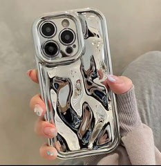 🪐 Glossy Meteorite Laser Case – trendy & Stylish