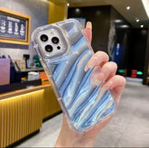 Mirror Silver holographic Wavy Anti-Burst Case ( 70% Off Today )