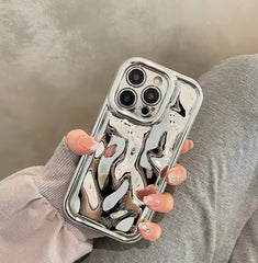 🪐 Glossy Meteorite Laser Case – trendy & Stylish