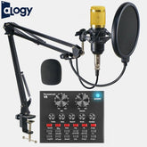BM800 Condenser Microphone With V8 Soundcard For Podcasting