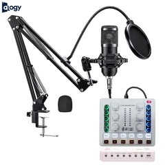 BM800 Condenser Microphone With M8 Sound Card