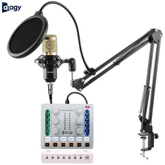 BM800 Condenser Microphone With M8 Sound Card