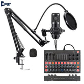 BM800 Condenser Microphone With M9 Sound Card