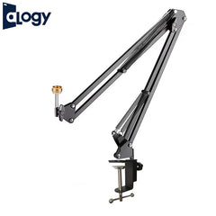 Scissor Arm Mic Stand With 3/8 to 5/8 - Standard Clamp