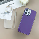 Luxury Transparent Metal Lens Frame Phone Case For