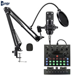 BM800 Condenser Microphone With V8s Sound Card