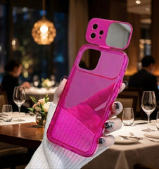 Premium Neon Pink Mirror Stand Case 70% OFF TODAY