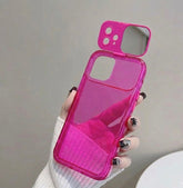 Premium Neon Pink Mirror Stand Case