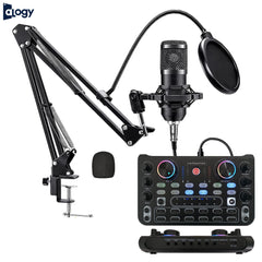 BM800 Condenser Microphone With X60 Sound Card - 3 Mics Supported
