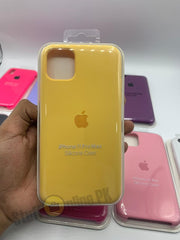 APPLE iPhone 11 Pro Max Silicone Logo Case Purple Red Pink Yellow Lilac Plum Maroon