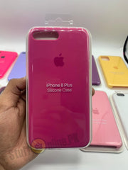 APPLE iPhone Silicone Logo Case Purple Red Pink Yellow Lilac Plum Maroon