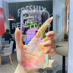 Ombre Multi-Color Cool Holographic Gradient Effect Case for iPhone