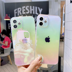 Ombre Multi-Color Cool Holographic Gradient Effect Case for iPhone