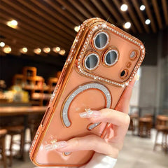 New Diamond Magsafe Glame Case With Lens Protection