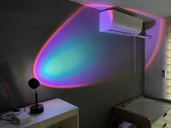 RGB Sunset Lamp Rainbow Projector Mood Light Living Room Bedroom Night Light Room Decor Bar Atmosphere Photography Background