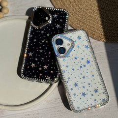 TRANSPARENT STAR SHIMMERY CASE 50% OFF TODAY