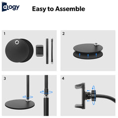 Premium Mobile Stand – Metal Build, Flexible Holder