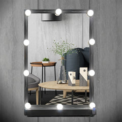 Vanity Makeup Mirror LED Lighting 10 Bulbs Kit 16W Hollywood Wall Lamp Decoration White and Warm