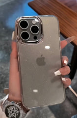 Transparent crystal Shimmer Case for iPhone