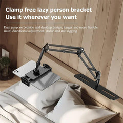 Multifunctional Adjustable Armstand Mobile For Bed/ Sofa Corners - Black
