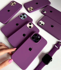 iPhone Premium Quality Silicone Case (Purple Color)