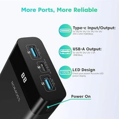 ROMOSS 20000mAh 50W PD 3.0 USB C Power Bank (Super Fast)