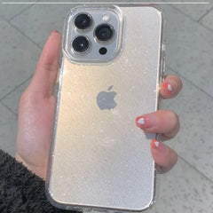 Transparent Crystal shimmer glittery Case including 15 Series