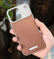 ✨Magsafe Magnetic Metal Leather Frameless Fragrance Phone Case For iPhone
