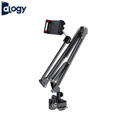 Extendable Scissor Arm Tablet / iPad Stand – Adjustable Table Mount for Recording & Streaming