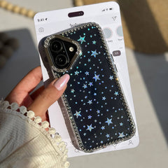 TRANSPARENT STAR SHIMMERY CASE 50% OFF TODAY