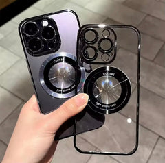 Luxury Transparent Magnetic Wireless Case for iPhone –(50% OFF TODAY)