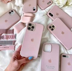 SAND PINK SILICONE CASE -
