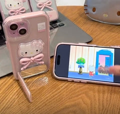 New Lucky HelloKitty Stand Case