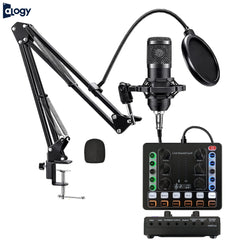 BM800 Condenser Microphone With M8 Sound Card