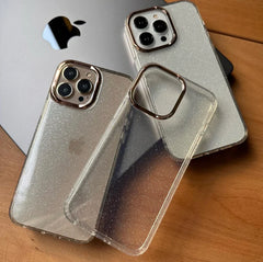 Transparent crystal Shimmer Case for iPhone