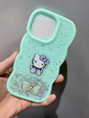 "Shine Bright: Hello Kitty Glitter Case for Android – Sparkling Charm and Premium Protection!"