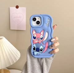 Premium 3D Cartoon Stitch Case for iPhone