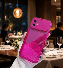 Premium Neon Pink Mirror Stand Case 70% OFF TODAY