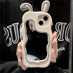 Cute Mirror Rabit Case for iPhone