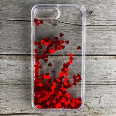 Waterfall Red Heart Liquid Luxury Case