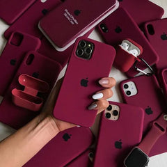 iPhone Premium Quality Silicone Case (Plum color)