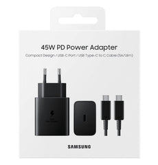 Samsung Super Fast 2 Pin Travel Adapter with C Type Cable (45W)